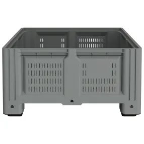 пластиковый контейнер ibox 1130x1130x580 (перфорированный, на ножках) арт. 11.604s.92.ре.с10