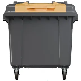 контейнер для мусора 1100 л на колесах с крышкой twinlid арт. 22.c19.tl