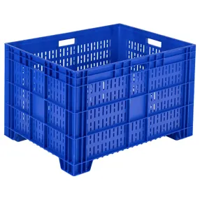 полубокс с ручкой на ножках перфорированный, п/э 500х800х600, арт. ax 8650 a
