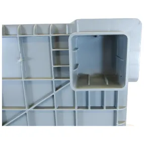 полубокс с ручками на ножках сплошной, п/э 500х800х600, арт. ax 8650