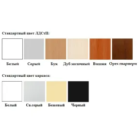 шкаф картотечный на 4 ящика шк-4 (каркас белый, лдсп белый, ящики белые)
