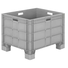 полубокс с ручками на ножках сплошной, п/э 580х800х600, арт. ax 8650 x