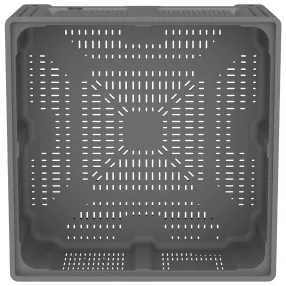 пластиковый контейнер ibox 1130x1130x580 (перфорированный, на ножках) арт. 11.604s.92.ре.с10