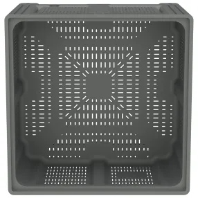 пластиковый контейнер ibox 1130x1130x760 (перфорированный, на ножках) арт. 11.604b.92.ре.с10