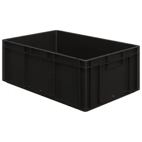 пластиковый ящик 600х400х220 (ес-6422) с гладким дном