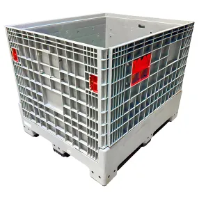 контейнер на 3 полозьях разборный, сплошной 975х1200х1000, арт. dpf-box 1210s-s(3)