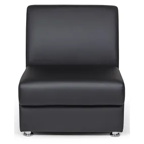 секция одноместная chairman сити экокожа euroline, рогожка twist 850х700х760